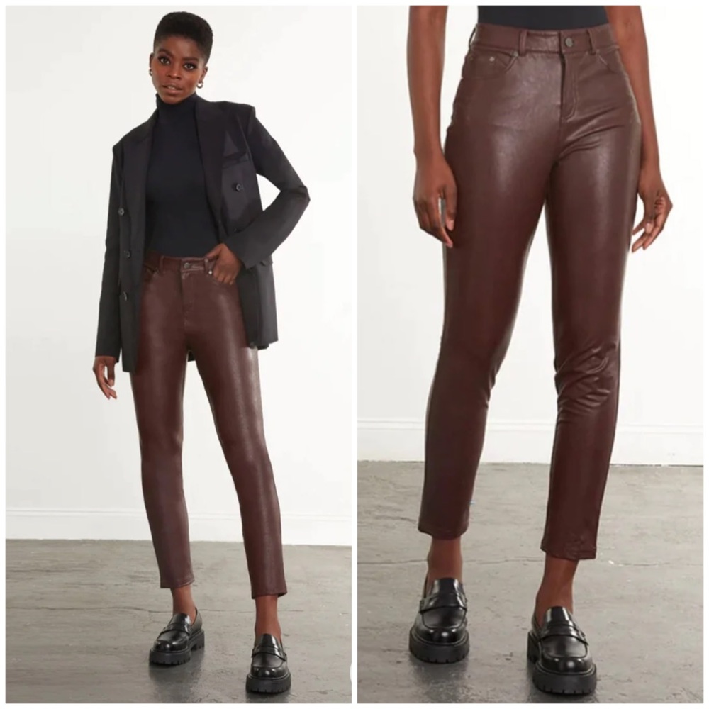 Commando five pocket faux leather pants